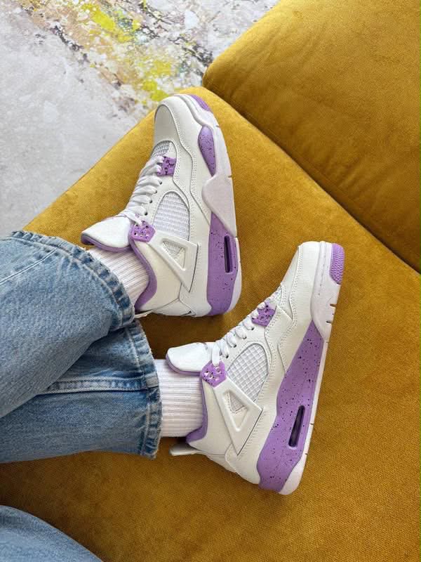 Air Jordan 4 White Purple