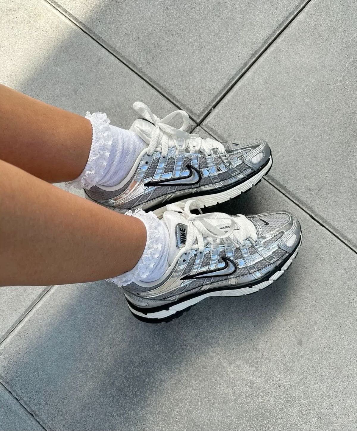 Nike P-6000 Silver Black